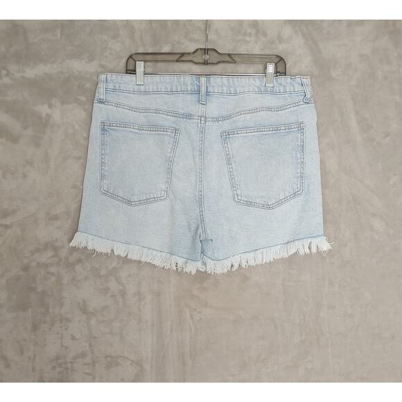 Celebrity Pink, Womens, Cut-off Shorts, Distressed, Frayed Hem, Blue, Size 17/33 - Picture 2 of 10